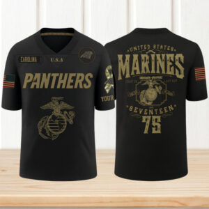 Carolina Panthers x U.S Marine Corps Dark Gameday Jersey