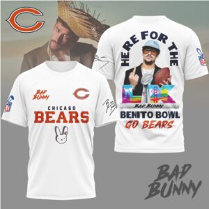 Chicago Bears Football Official NFL Benito Bowl 3D Shirt