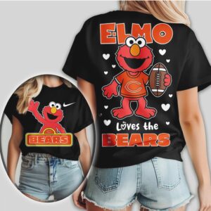 Chicago Bears Football Official NFL Elmo Fan 3D Shirt