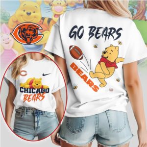 Chicago Bears Football Official NFL Winnie The Pooh Shirt