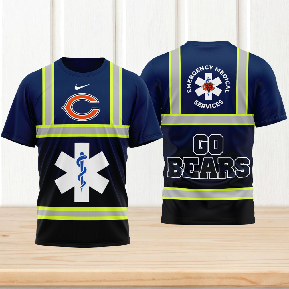 Chicago Bears Gameday Playoffs 2026 NFL National EMT & Paramedic Day 3D Shirt Chicago Bears Gameday Playoffs 2026 NFL National EMT & Paramedic Day 3D Shirt