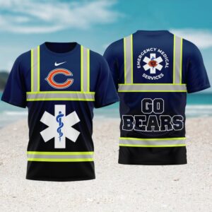 Chicago Bears Gameday Playoffs 2026 NFL National EMT & Paramedic Day 3D Shirt