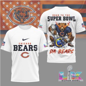 Chicago Bears Gameday Playoffs 2026 NFL Road To Super Bowl 3D Shirt Chicago Bears Gameday Playoffs 2026 NFL Road To Super Bowl 3D Shirt