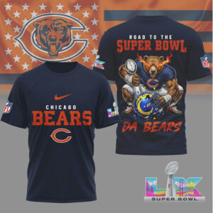 Chicago Bears Gameday Playoffs 2026 NFL Road To Super Bowl 3D Shirt