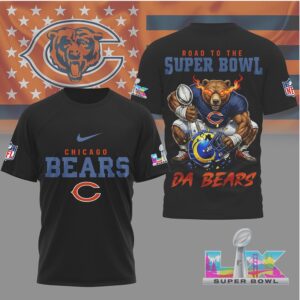 Chicago Bears Gameday Playoffs 2026 NFL Road To Super Bowl 3D Shirt