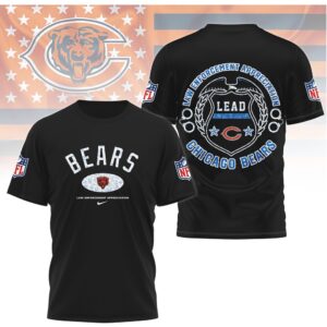 Chicago Bears Law Enforcement Appreciation LEAD T Shirt