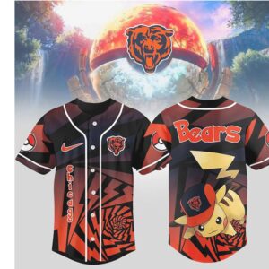 Chicago Bears Official NFL Pikachu Jersey Shirt