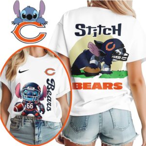 Chicago Bears Official NFL Stitch 3D Shirt Chicago Bears Official NFL Stitch 3D Shirt