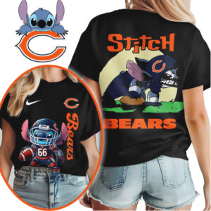 Chicago Bears Official NFL Stitch 3D Shirt