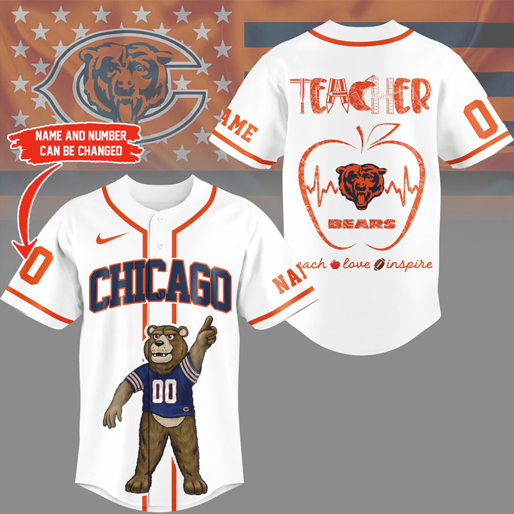 Chicago Bears Official NFL Teacher Appreciation Month Jersey Shirt Chicago Bears Official NFL Teacher Appreciation Month Jersey Shirt