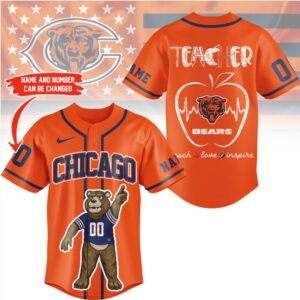 Chicago Bears Official NFL Teacher Appreciation Month Jersey Shirt