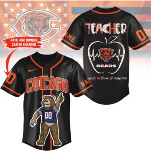 Chicago Bears Official NFL Teacher Appreciation Month Jersey Shirt