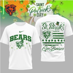 Chicago Bears St. Patrick's Day Go Bears Shamrock T Shirt