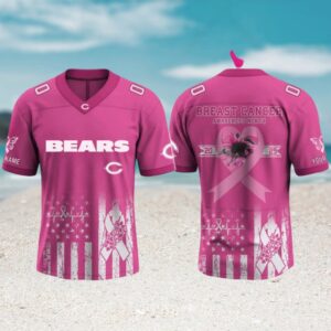 Chicago Bears x Breast Cancer Awareness Month NFL Gameday Jersey Chicago Bears x Breast Cancer Awareness Month NFL Gameday Jersey