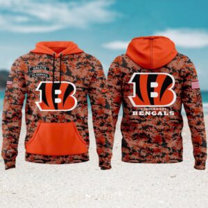 Cincinnati Bengals Camo Salute To Service NFL hoodie Cincinnati Bengals Camo Salute To Service NFL hoodie