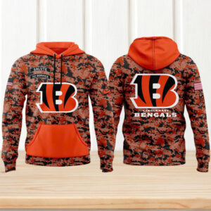 Cincinnati Bengals Camo Salute To Service NFL hoodie