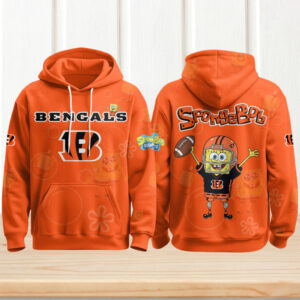 Cincinnati Bengals Football SpongeBob Hoodie Cutest Drop of the Year Hoodie