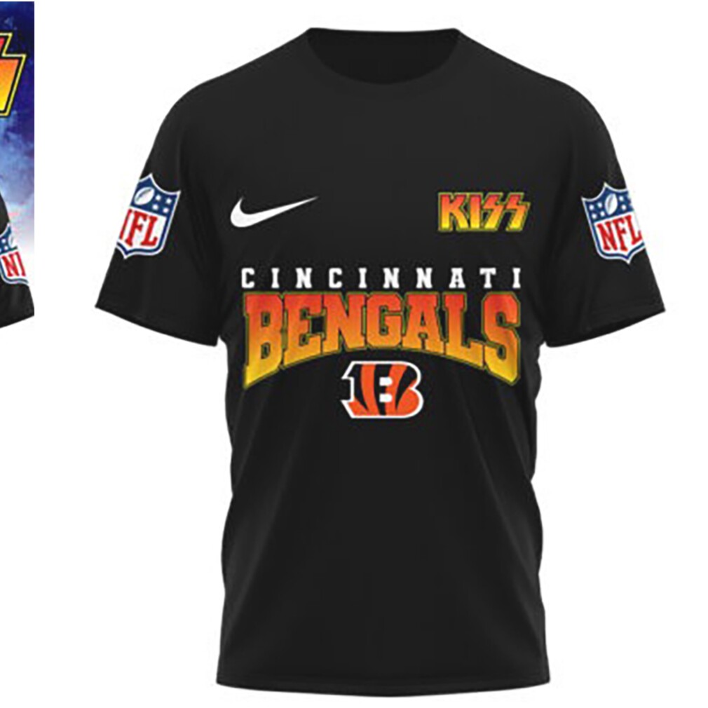 Cincinnati Bengals Game Day 2026 Official NFL Kiss Band 3D Shirt Cincinnati Bengals Game Day 2026 Official NFL Kiss Band 3D Shirt