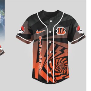 Cincinnati Bengals Official NFL Pikachu Jersey Shirt