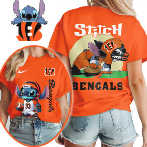 Cincinnati Bengals Official NFL Stitch 3D Shirt