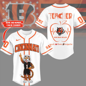 Cincinnati Bengals Official NFL Teacher Appreciation Month Jersey Shirt Cincinnati Bengals Official NFL Teacher Appreciation Month Jersey Shirt