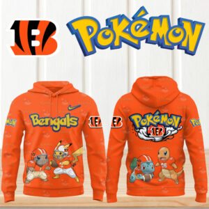 Cincinnati Bengals Pokemon NFL Football Hoodie