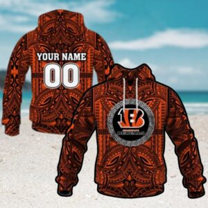 Cincinnati Bengals Polynesian NFL Football Hoodie Cincinnati Bengals Polynesian NFL Football Hoodie