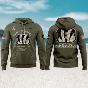 Cincinnati Bengals Salute to Service 2025 Special Hoodie Cincinnati Bengals Salute to Service 2025 Special Hoodie