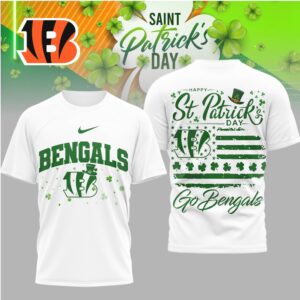 Cincinnati Bengals St. Patrick's Day Shamrock T Shirt