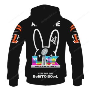 Cincinnati Bengals x Bad Bunny Super Bowl 2026 Limited Edition NFL Hoodie