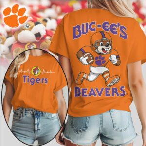 Clemson Tigers Official NCAA Buc ee’s Beavers Women’s Shirt Clemson Tigers Official NCAA Buc ee’s Beavers Women’s Shirt