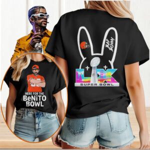Cleveland Browns Bad Bunny Benito Bowl Super Bowl LIX Retro Football Shirt