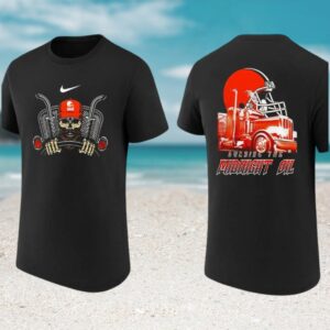 Cleveland Browns Burning The Midnight Oil Trucker Skull Football Fan T Shirt Cleveland Browns Burning The Midnight Oil Trucker Skull Football Fan T Shirt