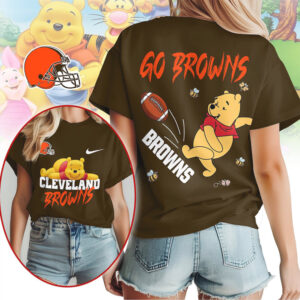 Cleveland Browns Football Official NFL Winnie The Pooh Shirt Cleveland Browns Football Official NFL Winnie The Pooh Shirt