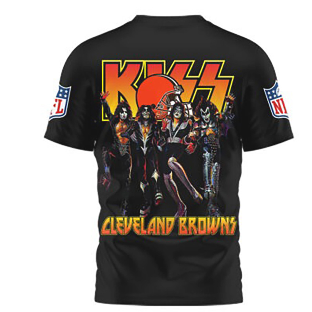 Cleveland Browns Game Day 2026 Official NFL Kiss Band 3D Shirt Cleveland Browns Game Day 2026 Official NFL Kiss Band 3D Shirt