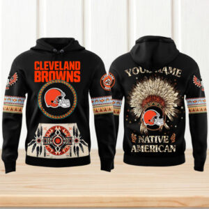 Cleveland Browns Native American Heritage NFL Logo Hoodie