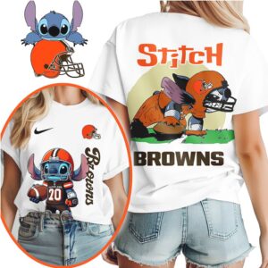 Cleveland Browns Official NFL Stitch 3D Shirt Cleveland Browns Official NFL Stitch 3D Shirt