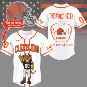 Cleveland Browns Official NFL Teacher Appreciation Month Jersey Shirt Cleveland Browns Official NFL Teacher Appreciation Month Jersey Shirt