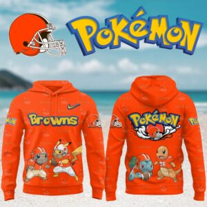 Cleveland Browns Pokemon NFL Logo Hoodie Cleveland Browns Pokemon NFL Logo Hoodie