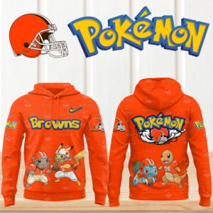Cleveland Browns Pokemon NFL Logo Hoodie