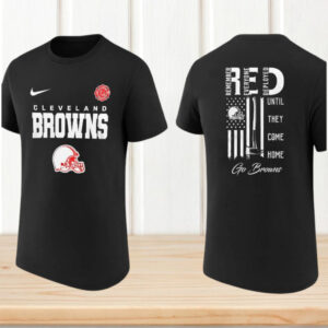 Cleveland Browns RED Remember Everyone Deployed Military Appreciation Firefighter T Shirt Cleveland Browns RED Remember Everyone Deployed Military Appreciation Firefighter T Shirt
