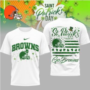 Cleveland Browns St. Patrick's Day Shamrock T Shirt