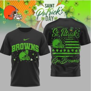 Cleveland Browns St. Patrick's Day Shamrock T Shirt