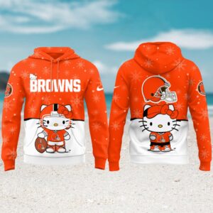 Cleveland Browns x Hello Kitty Cute Funny Hoodie Cleveland Browns x Hello Kitty Cute Funny Hoodie