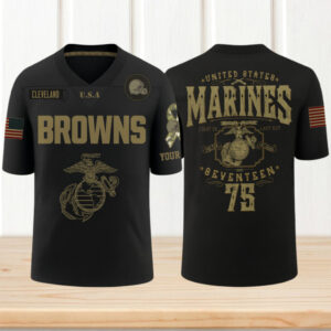 Cleveland Browns x U.S Marine Corps Dark Gameday Jersey