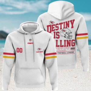 Custom Kansas City Chiefs Destiny Is Calling NFL Hoodie