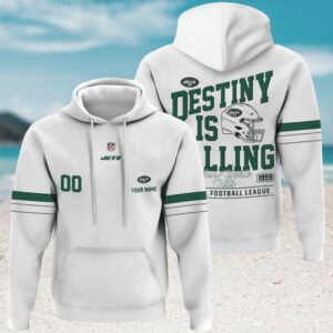 Customizable New York Jets Destiny Is Calling Hoodie