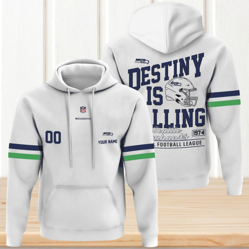Customizable Seattle Seahawks Destiny Is Calling 1974 Football League Hoodie Customizable Seattle Seahawks Destiny Is Calling 1974 Football League Hoodie