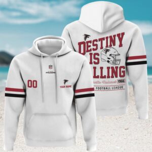 Customized Atlanta Falcons Destiny Is Calling Game NFL Hoodie