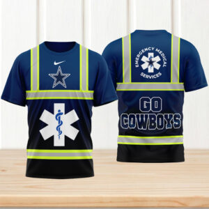Dallas Cowboys Gameday Playoffs 2026 NFL National EMT & Paramedic Day 3D Shirt Dallas Cowboys Gameday Playoffs 2026 NFL National EMT & Paramedic Day 3D Shirt